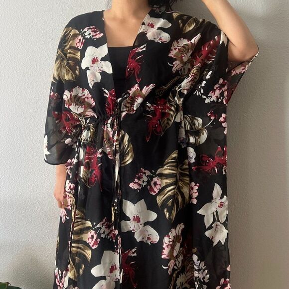 Walter Baker Tulum Caftan Floral Swim Cover Up - Picture 6 of 8